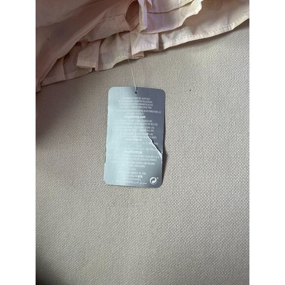 DisneyWorld Resort Wear Girls Minnie Mouse Smocked Ruffle Polka Dot Beige Cream - Picture 6 of 9